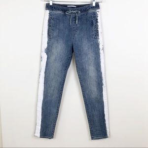 Cocurata Denim Trax Elastic Waist Jeans Painted XS